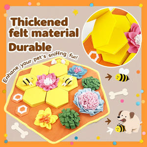 Kaymaz Köpek Koklama Pedleri Karikatür Arı Kovanı Etkileşimli Eğitici Köpek Koklama Besleme Pedleri - Product Image 3