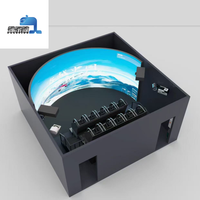 Cinéma Dôme Volant 7D Théâtre 360 Degrés Rotation Écran Dôme Simulateur de Vol Cinéma VR 5D 9D 12D avec Sièges Dynamiques