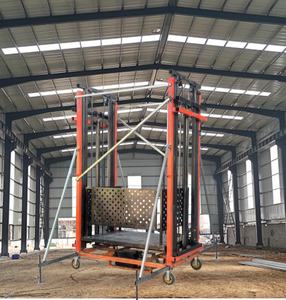 Elevador de andamio eléctrico de 5m, 8m, 10m con plataforma plegable, andamio eléctrico móvil pequeño con componente de motor central - Product Image 2