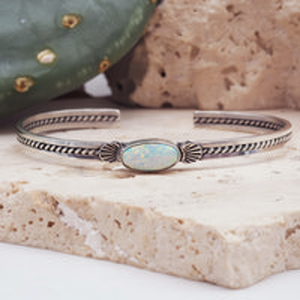 Brazalete de moda de ópalo navajo - Product Image 1