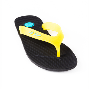 Chanclas para hombre Kilik con tiras amarillas y suela negra de EVA antideslizante para verano y playa - Product Image 2