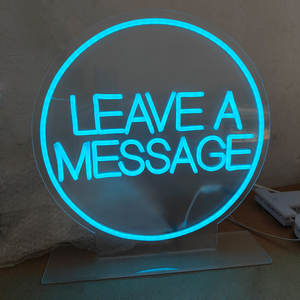 ป้ายไฟนีออนประดับโต๊ะงานแต่งงานแบบอิสระข้อความ RGB รูปทรงวงกลม - Product Image 1