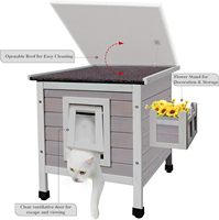 Vente en gros de cabane moderne pour chat, mobilier de luxe en bois de haute qualité, personnalisée, nouveau type d'abri pour chat, cabane pour animaux de compagnie en bois