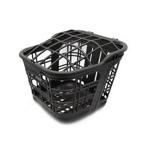 El frente en la cesta de plástico negro de la bicicleta eléctrica - Product Image 5