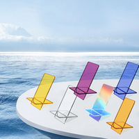 Mode drehbare Home Office Acryl Handy Tischst änder Zubehör Desktop Display Stand Mobile Display Aufbewahrung halter Racks