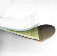 Papier couché imprimé numériquement pour factures de restaurant, listes de ventes, reçus en anglais, menus et bons de livraison, couleurs variées, prix usine