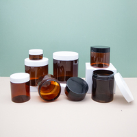 Bocaux en plastique PET personnalisés pour onguents pharmaceutiques, contenants cosmétiques avec couvercle à vis, emballage pour soins de la peau