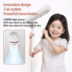 Secador de Pelo Vertical Iónico de Alta Velocidad sin Aspas de 1900W para Salón, Color Rosa - Product Image 5