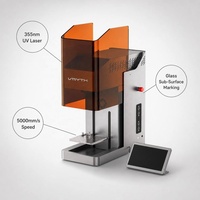 Máquina de Marcado Láser UV de 5W 355nm, Luz Fría, Grabado Interno en Cristal 3D, Sin Grietas, Punto de 0.03mm, de Escritorio
