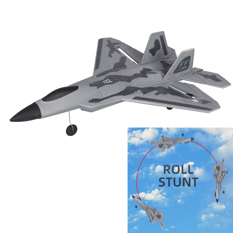F-22電動RTF固定翼EPP 2.4G電動ギルダーLEDジャイロロールホビー
