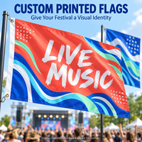 Drapeau personnalisé d'usine, bannière d'impression par sublimation en polyester pour événements sportifs d'équipe en extérieur, conception d'impression de drapeau 3x5 pieds