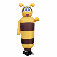 Danseur gonflable abeille de haute qualité |   Présentoir extérieur personnalisé pour boutique de miel biologique et salons professionnels