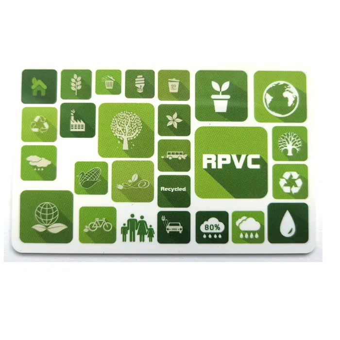 Экологически чистая карта RPVC MIFARE Сверхлегкая переработанная ПВХ