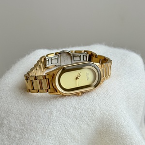 Montre pour <span class=keywords><strong>femme</strong></span> Scottie 9748, nouvelle mode élégante, résistante à l'eau, quartz, bracelet en cuir, acier inoxydable - Product Image 2