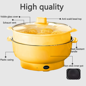 Home Multi Functional <b>Non</b> <b>Stick</b> Thickened <b>Pot</b> 2.5L Capacity Integrated Household & Hotel Use Electric Skillet - Product Image 3