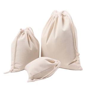 Wholesale Personalized Custom Eco Friendly Cotton Drawstring Bag Pouch for Shoes Dust Cotton Drawstring Storage Pouch - Product Image 1