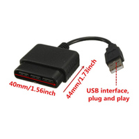 Câble convertisseur de contrôleur de jeux USB 2.0 pour PS1 PS2 Joypad Gamepad vers adaptateur PC PS3