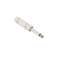 Colokan Audio MONO TS Jantan 6.35 mm (1/4") untuk Kabel Gitar, Konektor Solder, Bukan Adaptor, Perlu Solder
