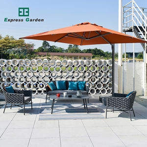 <span class=keywords><strong>Set</strong></span> di mobili da esterno in alluminio moderno in Rattan da giardino Express sofà da salotto resistenti ai raggi UV Hotel agriturismo eco-friendly - Product Image 1