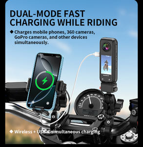 Soporte para Teléfono de Motocicleta Kewig ODM, Conveniente para Llevar, Soporte para Teléfono Móvil de Bicicleta Eléctrica, Impermeable, con Cargador Inalámbrico y Tipo-C - Product Image 4