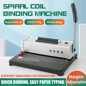 Nhà Máy 4:1 nhựa xoắn ốc cuộn dây cuốn sách máy tính ràng buộc 46 lỗ cuộn dây chất kết dính kim loại xoắn ốc Dây Máy Tính RÀNG BUỘC - Product Image 3