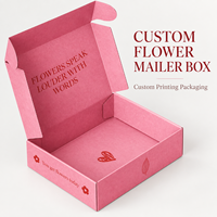 Boîte d'expédition personnalisée en carton ondulé rose de qualité supérieure avec impression de logo minimale et approvisionnement en gros pour les marques de beauté