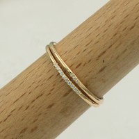 Bague en or 14 carats micro-pavée de zirconiums, élégante et fine, pour mariage, fête, accessoires de bijoux pour femmes et filles