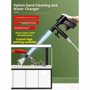 Moderno y Ecológico Cambiador de Agua para Peceras Rectangulares <span class=keywords><strong>Pequeñas</strong></span>, Lavador de Arena Semiautomático con Succión, Plástico, 1.5L - Product Image 2