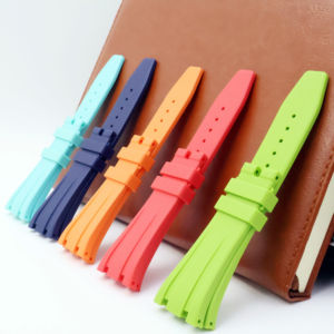 Correa de reloj de goma de 27mm para correas de reloj para hombre AP <span class=keywords><strong>Audemars</strong></span> <span class=keywords><strong>Piguet</strong></span> Royal Oak - Product Image 1