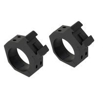 FOCUHUNTER Support de lunette de chasse noir 34 mm en alliage d'aluminium avec base de 20 mm, grossissement 1x, tactique, 121g