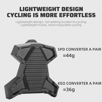 WEST BIKING Convertisseur de pédale de verrouillage de vélo de route Accessoires de cyclisme légers Crampons autobloquants Pédale Convertisseur SPD/KEO