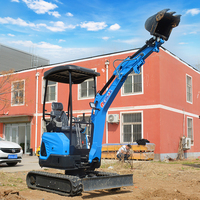 Livraison gratuite aux États-Unis en stock, mini-excavatrice de 1,8 tonne, machine de terrassement, moteur CE/EPA, mini-excavatrice compacte avec livraison en trois jours