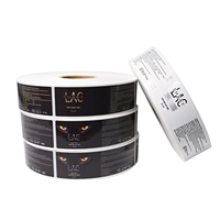 Etiquette de bouteille de shampoing personnalisée étiquette d'emballage étanche en feuille d'or pour cosmétiques d'huile capillaire en vinyle