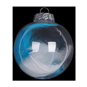 Jintai factory OEM custom large christmas tree ornaments clear transparent balls