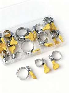 Colliers de serrage papillon en acier au carbone et plastique, ensemble de colliers de serrage <span class=keywords><strong>à</strong></span> vis sans fin <span class=keywords><strong>pour</strong></span> l'étanchéité automobile - Product Image 4