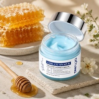 Balsem Madu Tallow Anti-Kerut OEM, Krim Wajah Pengencang Anti Kerut Snap 8 GHK-CU Peptida Tembaga Biru