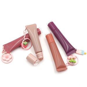 Baume à lèvres en forme de beignet doux en gros avec porte-clés, gloss à lèvres végétalien de haute qualité, tubes à presser - Product Image 6
