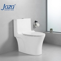 Offre Spéciale monté au sol à double chasse grand tuyau facile à nettoyer une pièce placard à eau cuvette de toilette en céramique S-trap toilette Wc commode