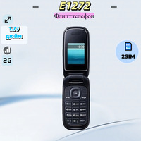 Téléphone à clapet E1272 2G GSM double SIM débloqué, téléphone portable à clapet avec écran TFT de 1,77 pouces, radio FM, MP3, batterie longue durée, téléphone mobile pour seniors
