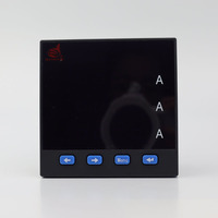 Panel Ammeter Digital Berkualitas Tinggi 220V AC Meter Energi Tiga Fasa dengan Modbus RS485 Voltmeter dan Meter Arus Daya