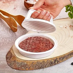 1 presse à hamburger en plastique, moule à burger pour grillades et barbecue, outil de cuisine pour galettes de viande - Product Image 1