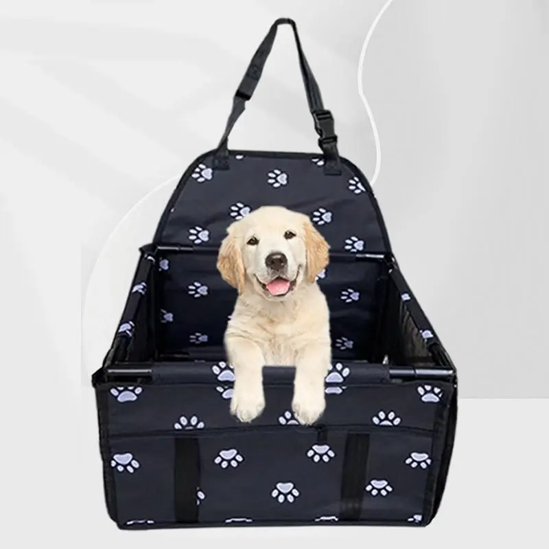 Foldable Oxford Travel Car Pet Carrier Bag Safe Travel Dog Cat Puppy With Seat Belt