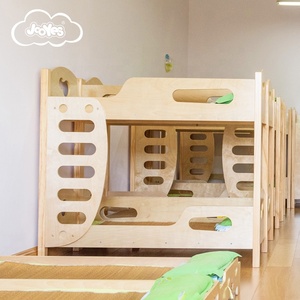 Camas Apilables de Madera para Niños, Alternativa Moderna y Ecológica a las Literas de Jardín de Infancia, Camas Escolares que Ahorran Espacio con <span class=keywords><strong>Ruedas</strong></span> - Product Image 4