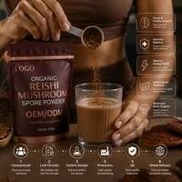 Extrait de champignon Reishi sans OGM et sans gluten, poudre sportive, bienfaits antioxydants, soutien immunitaire, gestion de l'énergie, adultes