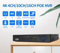 Hiseeu Poe Xmeye Security CCTV Camera System NVR 4K 5MP 8CH reconnaissance faciale enregistreur vidéo réseau