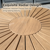 Ensemble de table et chaises de salle à manger d'extérieur en alliage d'aluminium de 47 pouces au design moderne, résistant aux UV, meubles de patio durables