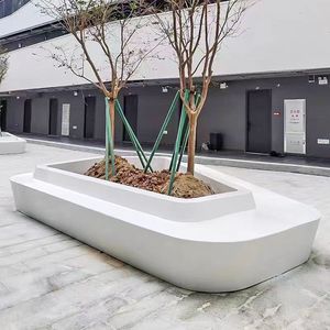 ม้านั่งกลางแจ้ง Duke Industries GRC ทำจากไฟเบอร์กลาส ทนทาน เหมาะสำหรับใช้งานเชิงพาณิชย์ - Product Image 1