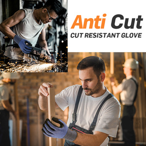 Gants anti-coupure haute résistance ANMAY, niveau 5, pour la cuisine, résistants aux coupures de couteau, gants de sécurité pour les mains, résistants aux coupures de couteau - Product Image 6
