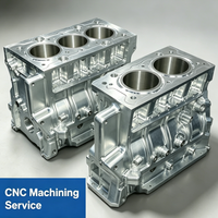 Mecanizado CNC de 5 Ejes, Electroerosión por Hilo, Brochado, OEM Personalizado, Acero Inoxidable, Motor de Carreras Serie B, Billet de 5 Cilindros y 3 Cilindros