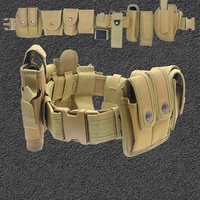 Ceinture tactique multifonctionnelle haut de gamme pour l'extérieur, ensemble de chasse, ceinture d'entraînement pratique avec sacoche pour téléphone et outils